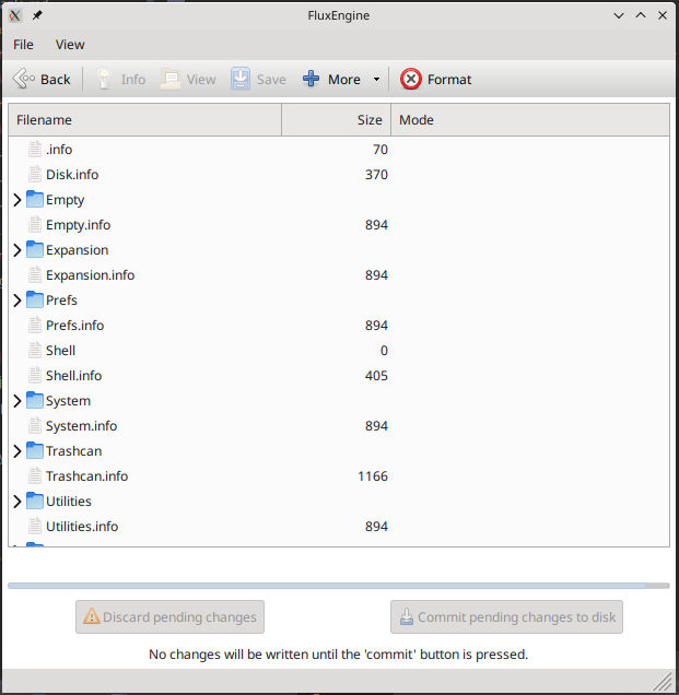 screenshot of the GUI in action