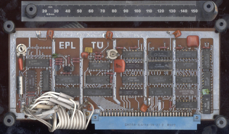 The Tartu FDC with Soviet TTL logic chips.