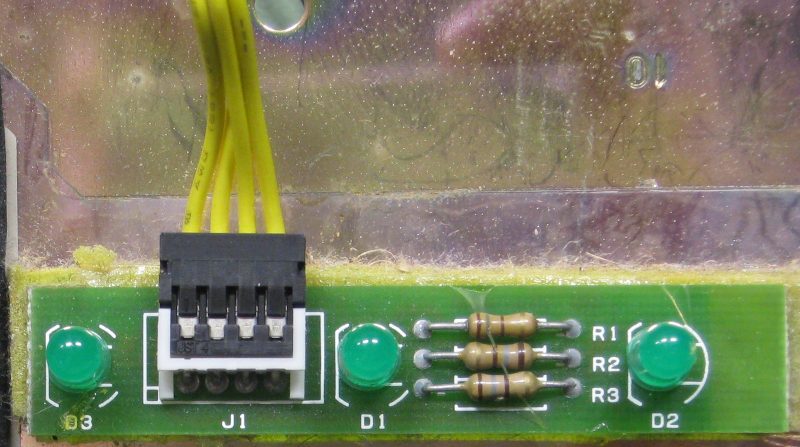 LED Board with wired connector